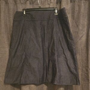 J. Jill Dark Blue A-Line Skirt